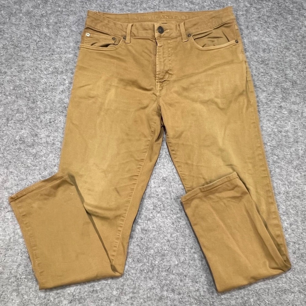 American Eagle Outfitters Skinny Flex Tan Chinos Pants Mens Size 32x30